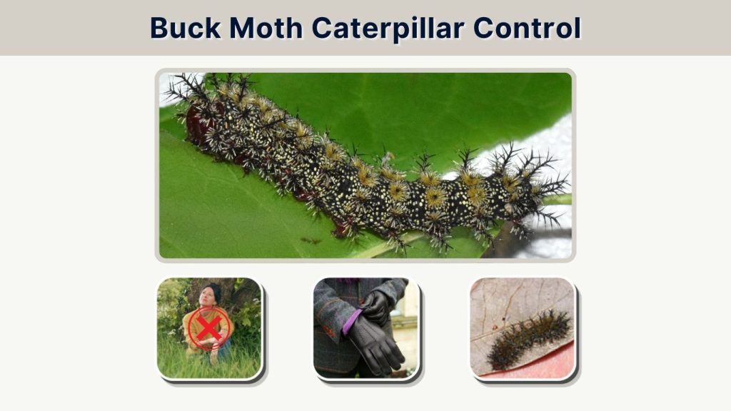 Remove individual caterpillars with tools, never bare hands.