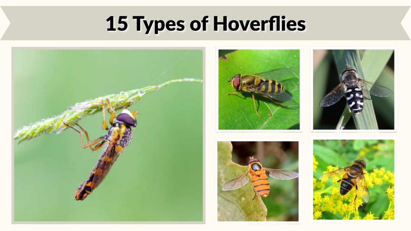 15 Types of Hoverflies: Identification, Habitat and Facts