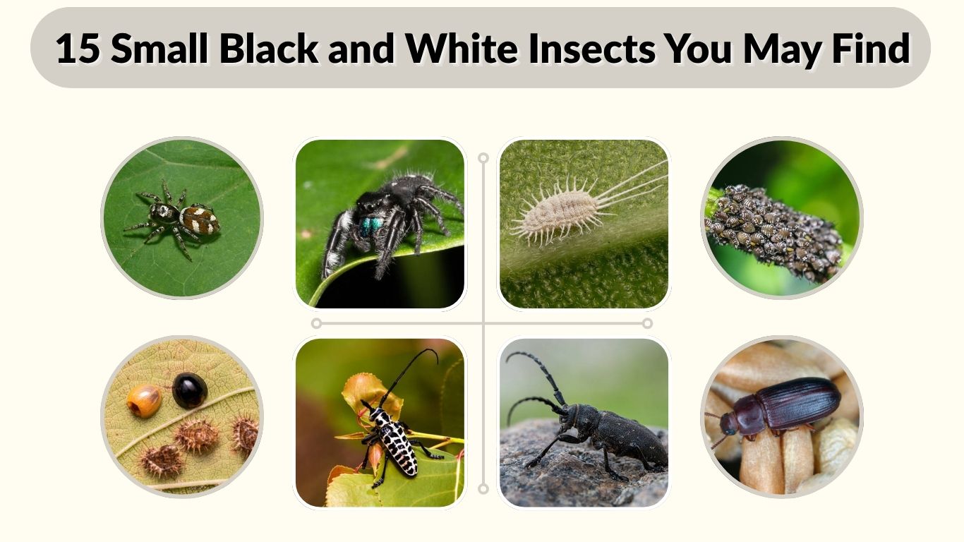 15 Small Black and White Insects You May Find