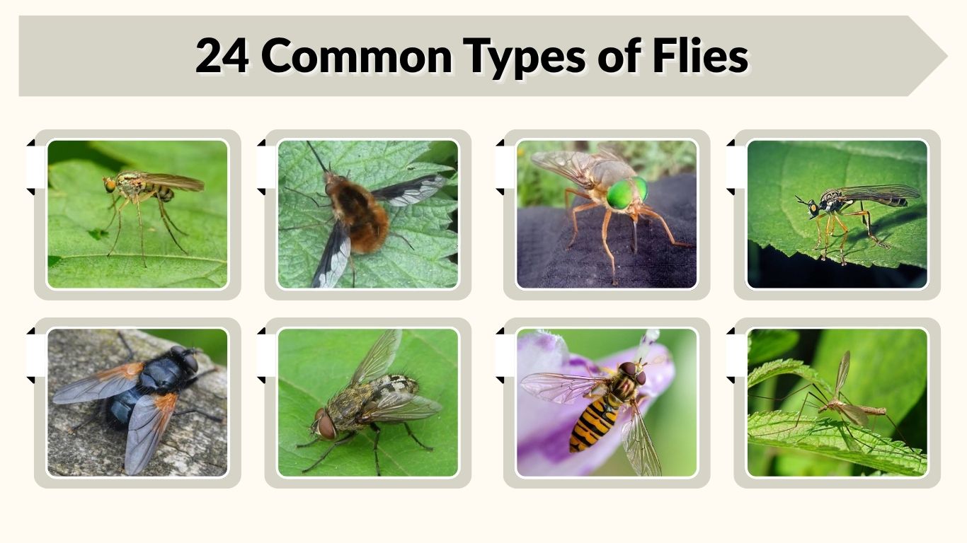 24 Common Types of Flies: Identification, Habitat and Diet