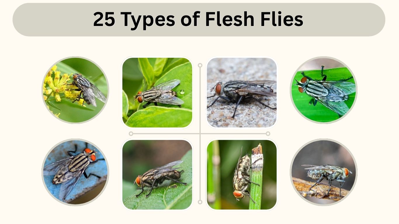 25 Types of Flesh Flies: Identification, Habitat and Diet