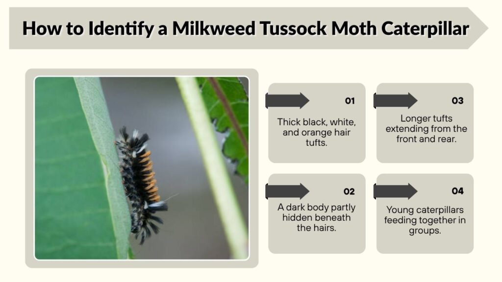 How to Identify a Milkweed Tussock Moth Caterpillar