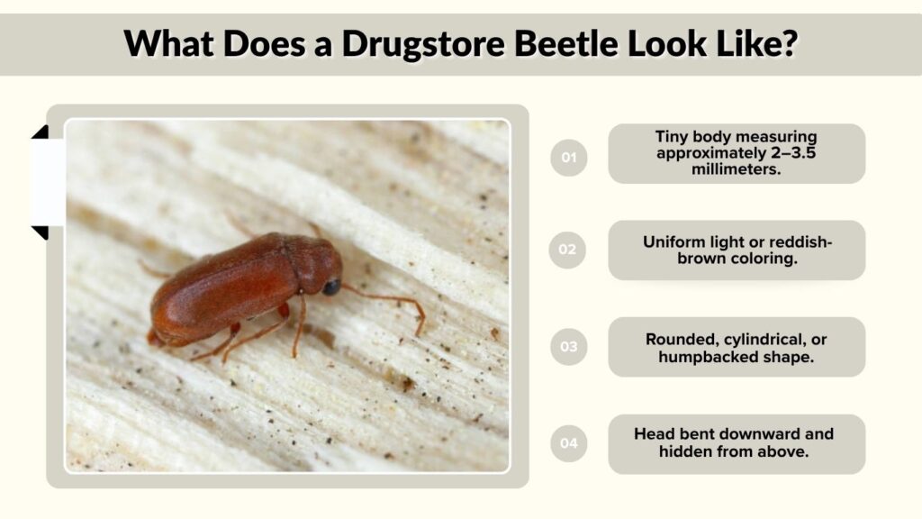 What Does a Drugstore Beetle Look Like?