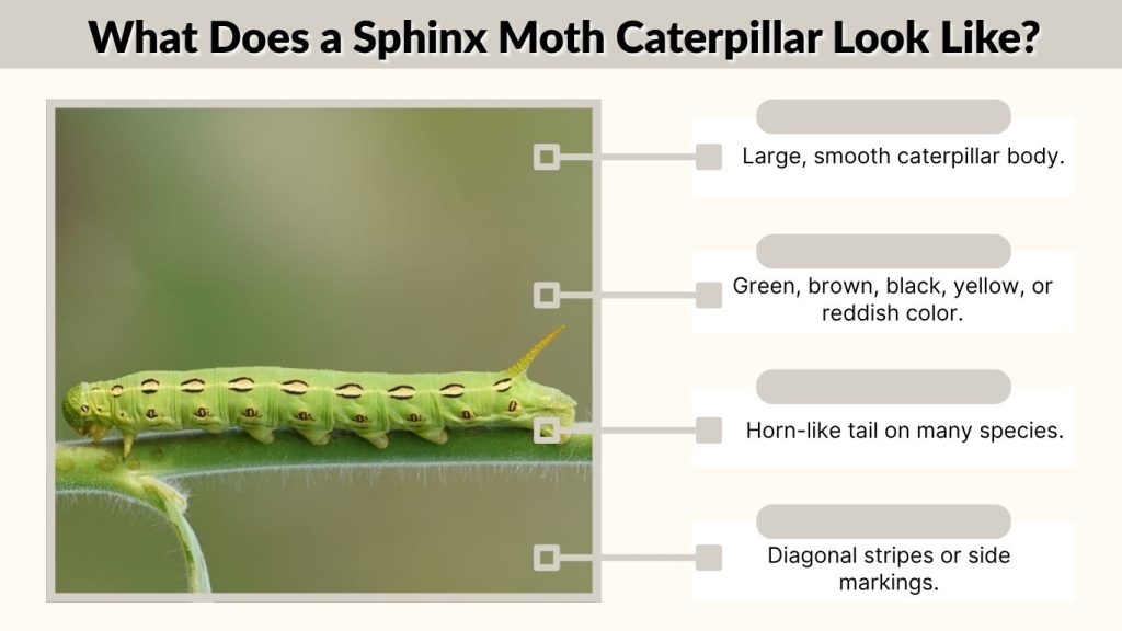 What Does a Sphinx Moth Caterpillar Look Like?