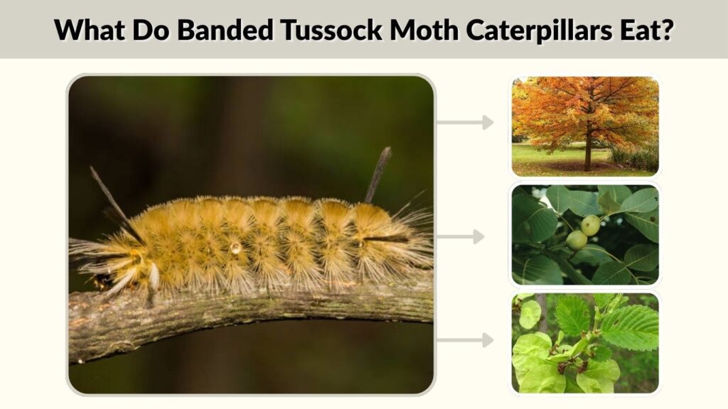 What Do Banded Tussock Moth Caterpillars Eat?