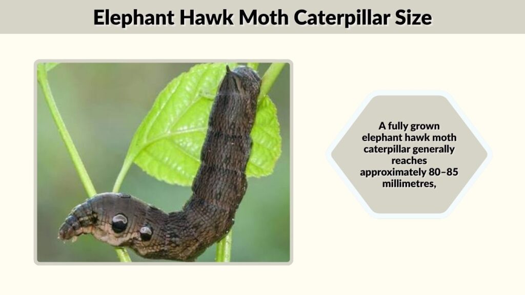 Elephant Hawk Moth Caterpillar Size