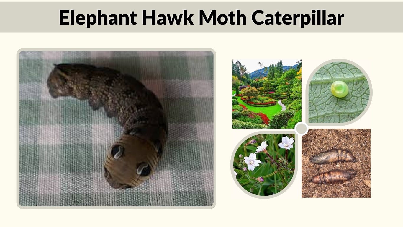 Elephant Hawk Moth Caterpillar: Size, Diet and Life Cycle