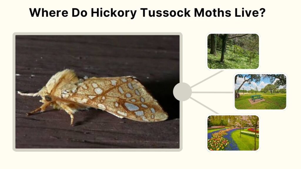 Where Do Hickory Tussock Moths Live?