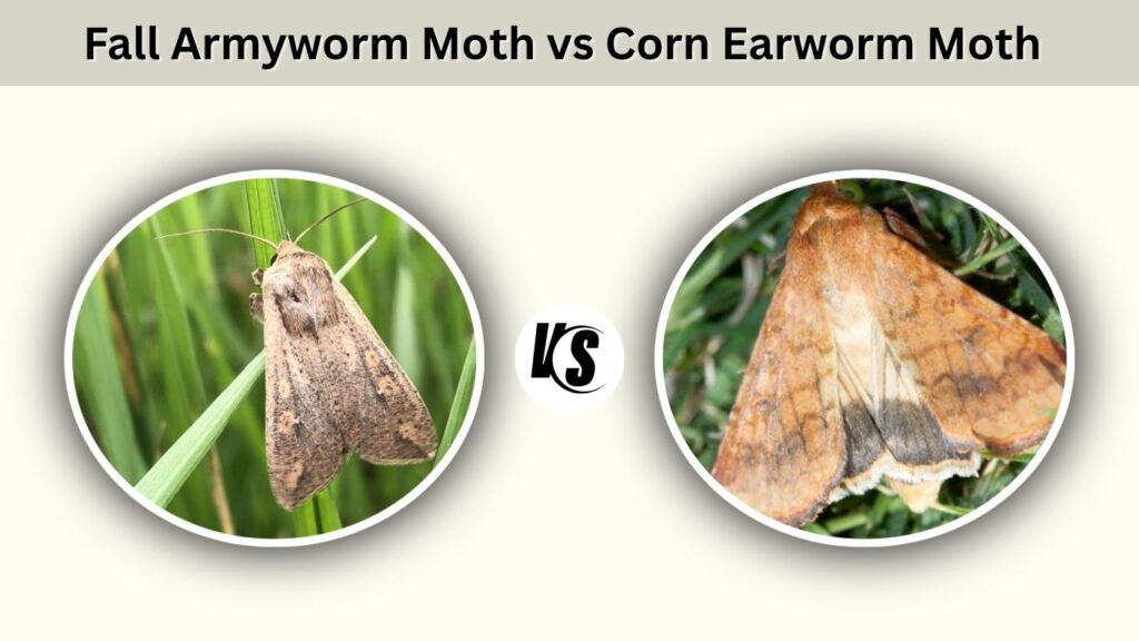 Fall Armyworm Moth vs Corn Earworm Moth