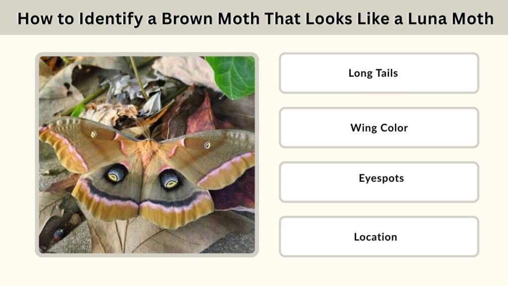 How to Identify a Brown Moth That Looks Like a Luna Moth