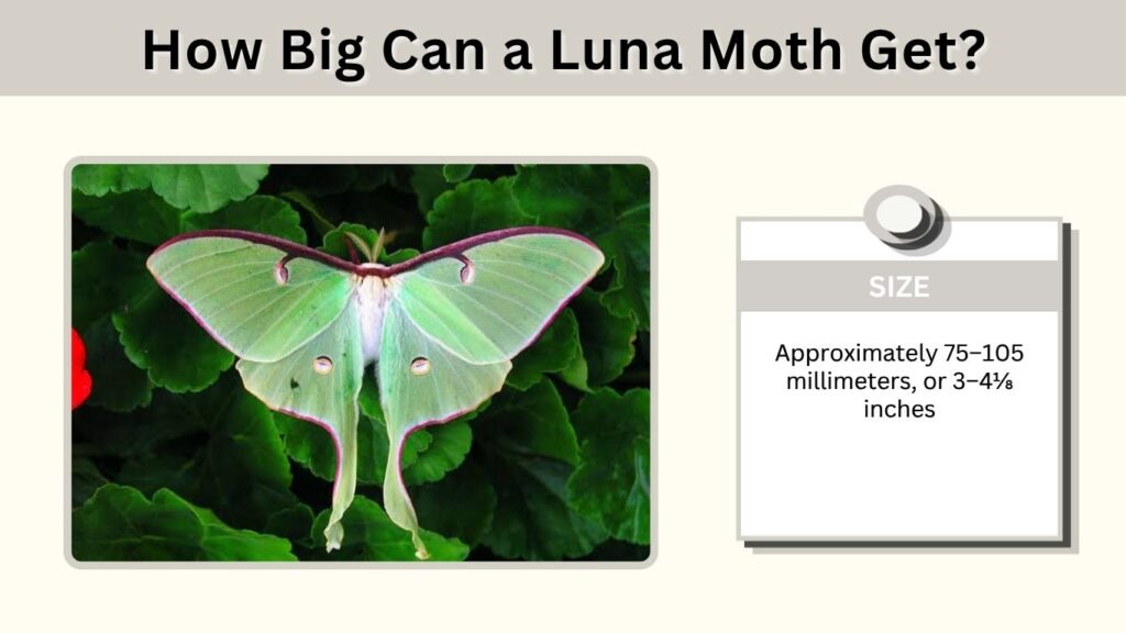 How Big Can a Luna Moth Get?