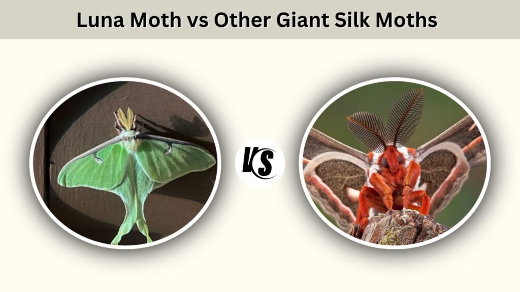 Luna Moth vs Other Giant Silk Moths
