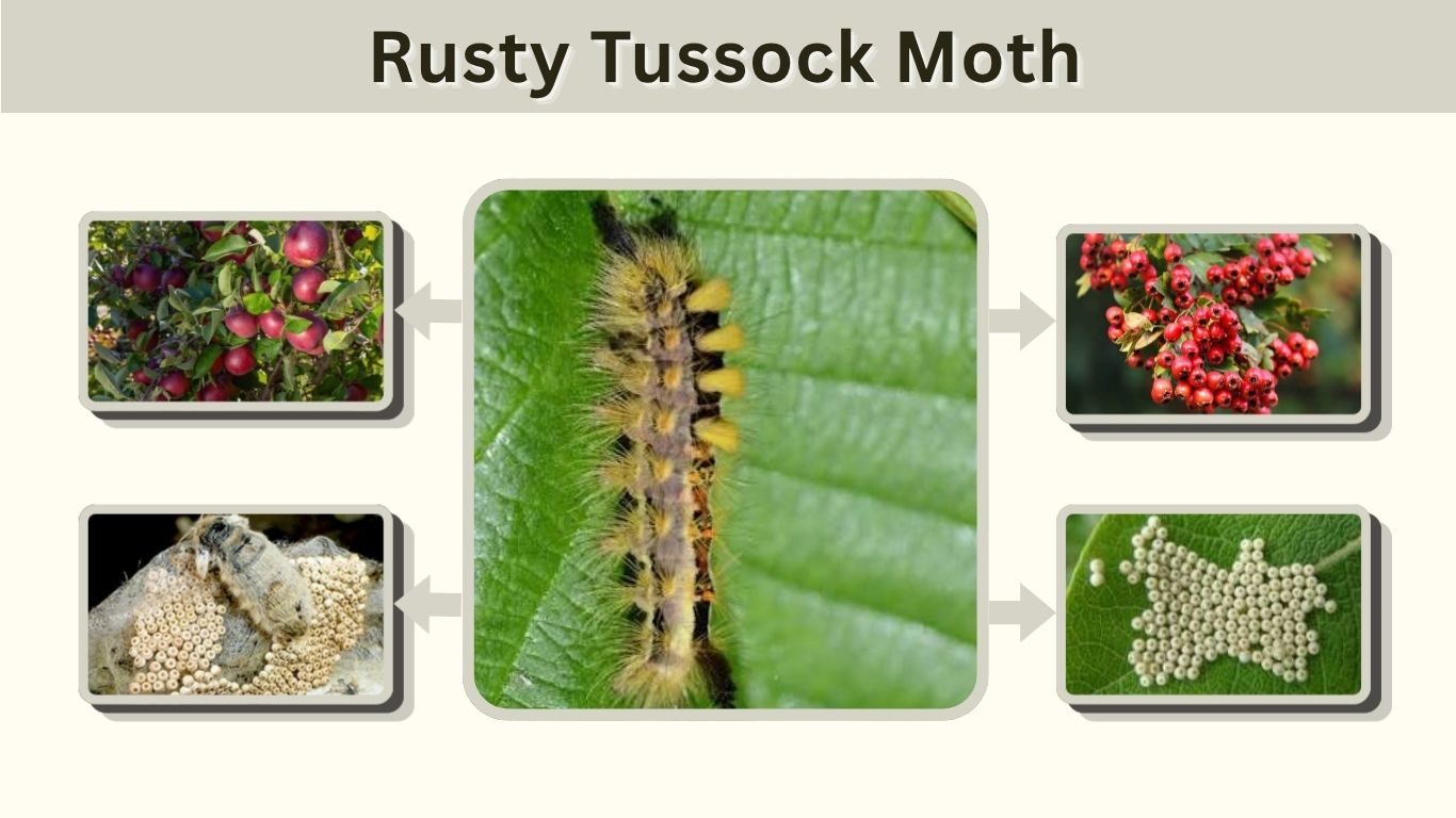 Rusty Tussock Moth: Caterpillar, Rash, and Life Cycle
