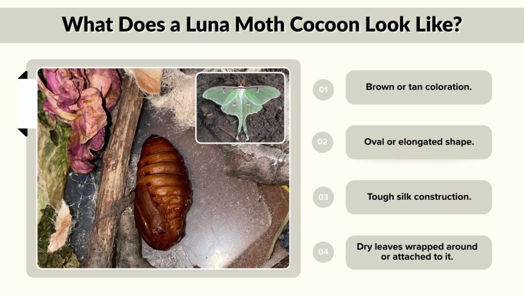 What Does a Luna Moth Cocoon Look Like?