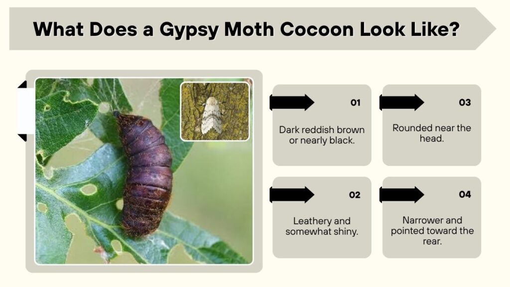 What Does a Gypsy Moth Cocoon Look Like?