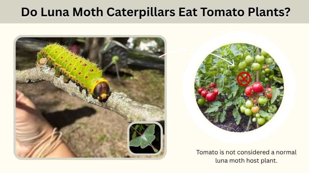 Do Luna Moth Caterpillars Eat Tomato Plants?