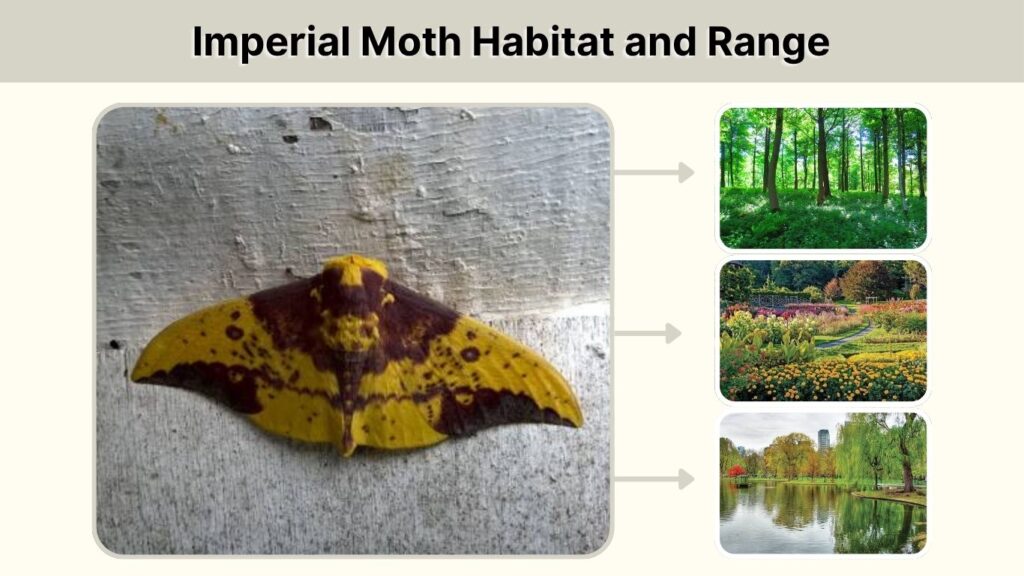 Imperial Moth Habitat and Range