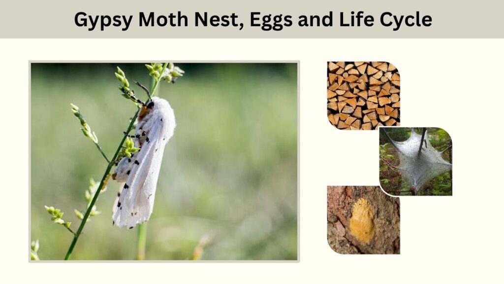 Gypsy Moth Nest, Eggs and Life Cycle