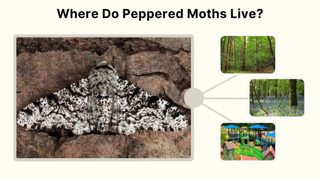 Where Do Peppered Moths Live?