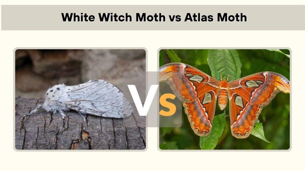 White Witch Moth vs Atlas Moth