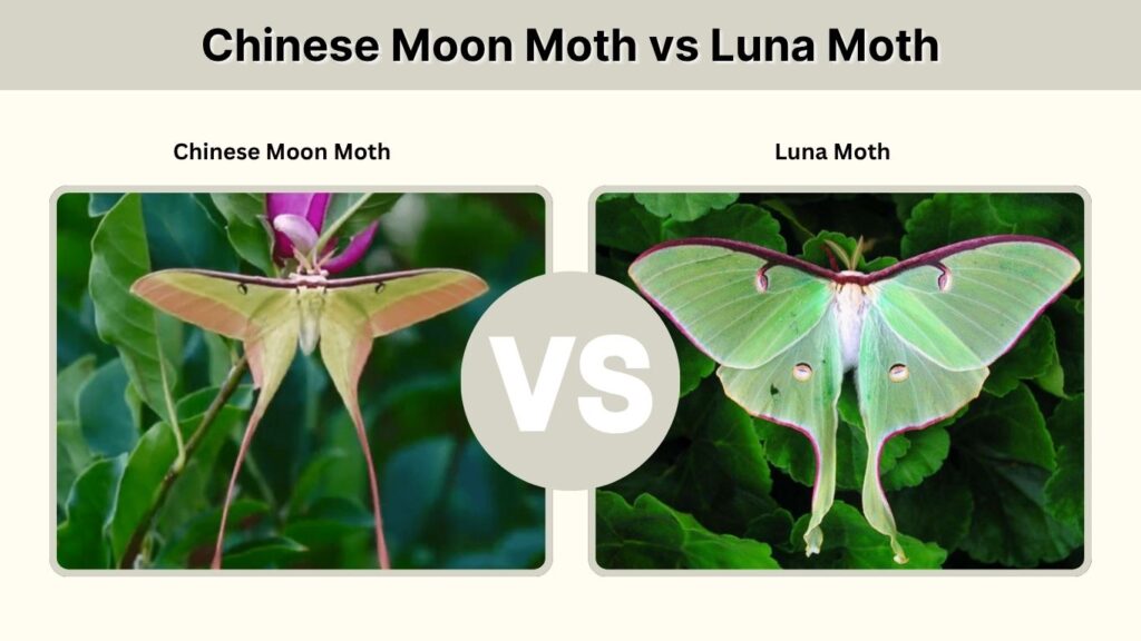 Chinese Moon Moth vs Luna Moth