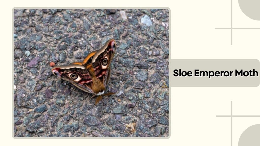 Sloe Emperor Moth