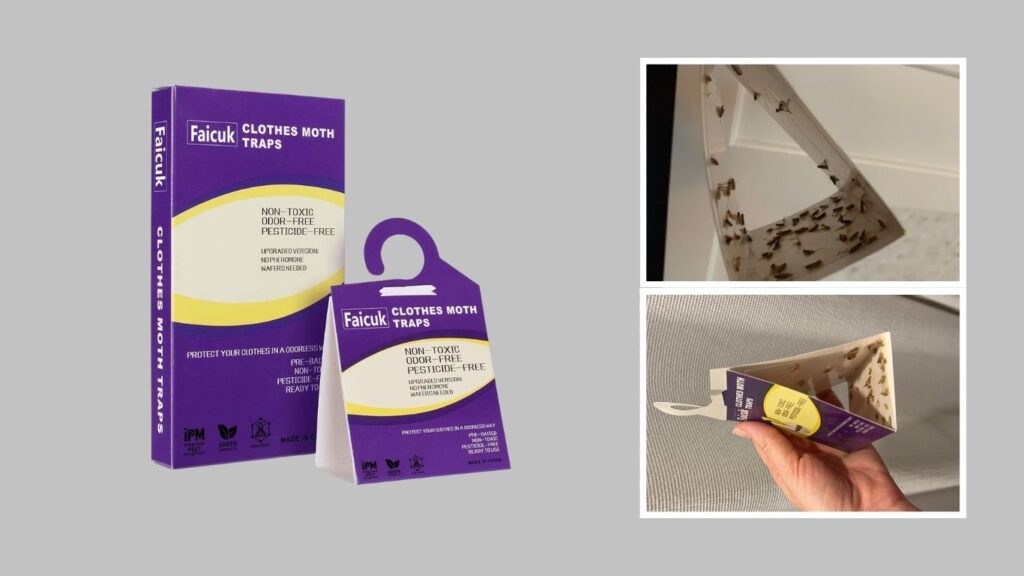 Faicuk 12-Pack Clothes Moth Traps