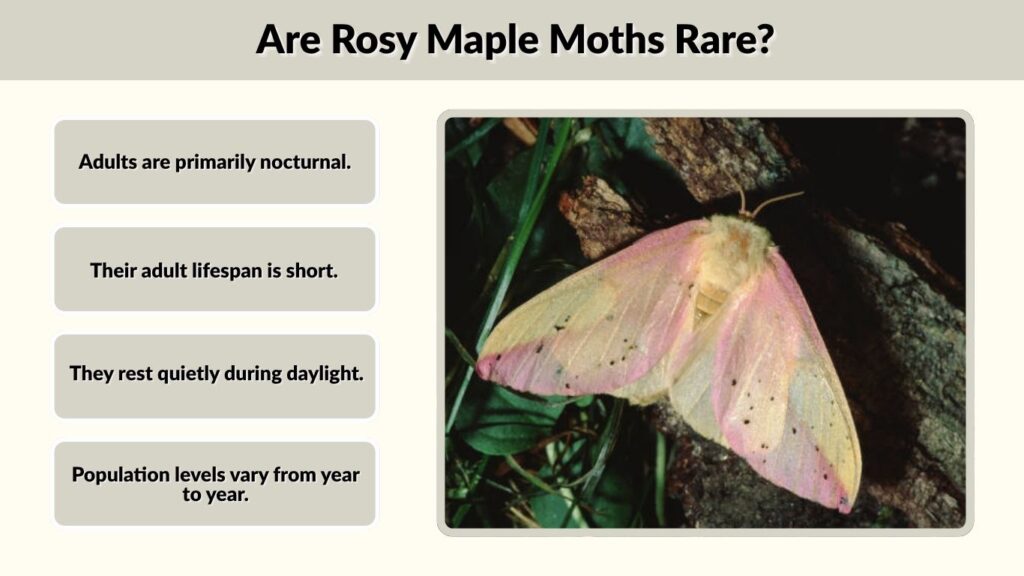 Are Rosy Maple Moths Rare?