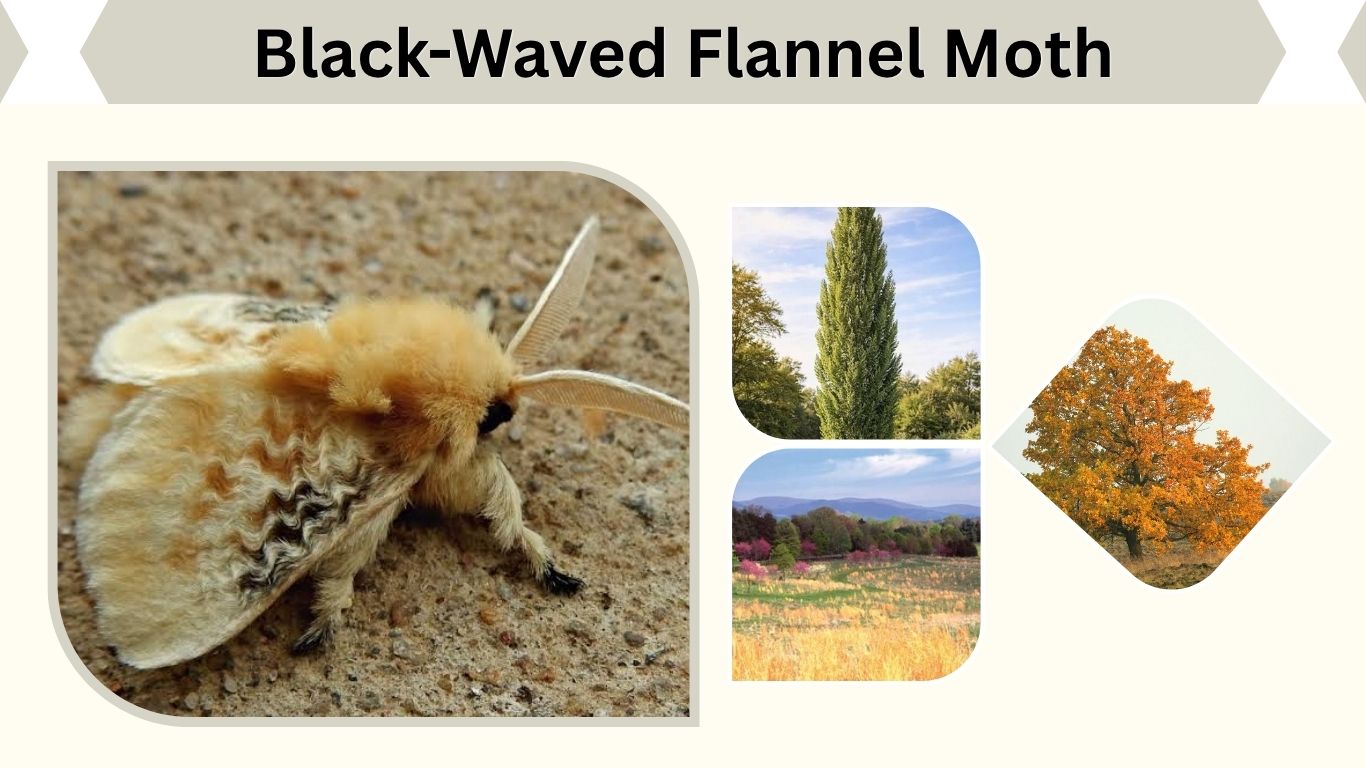 Black-Waved Flannel Moth: Caterpillar, Sting & Facts