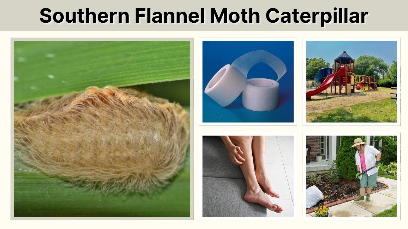 Southern Flannel Moth Caterpillar: Sting, Range & Safety