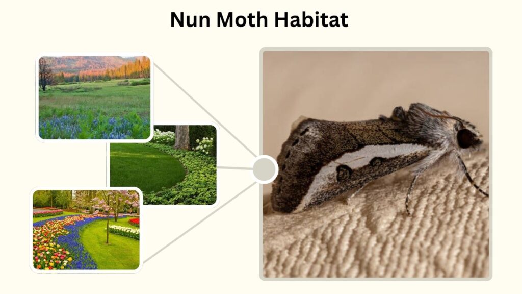Nun Moth Habitat