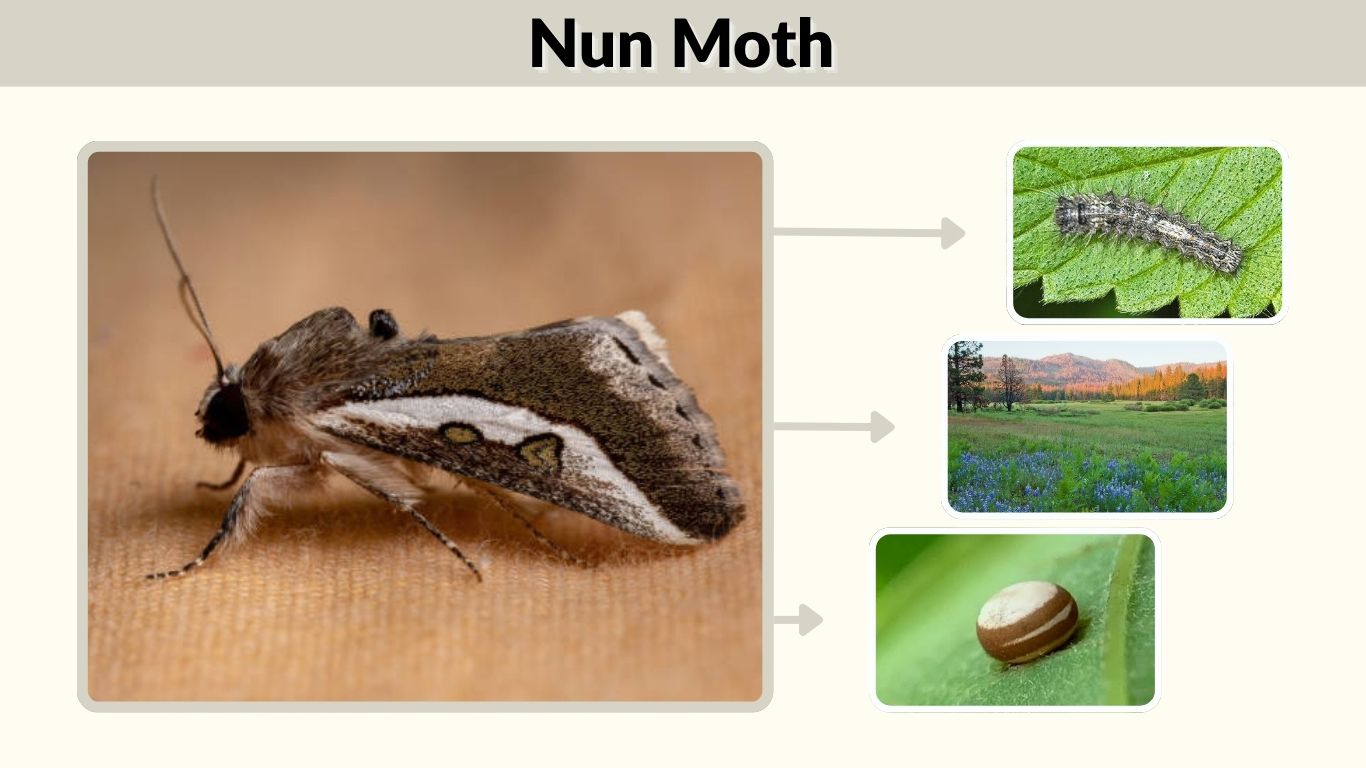 Nun Moth: Identification, Habitat, Range, and Facts