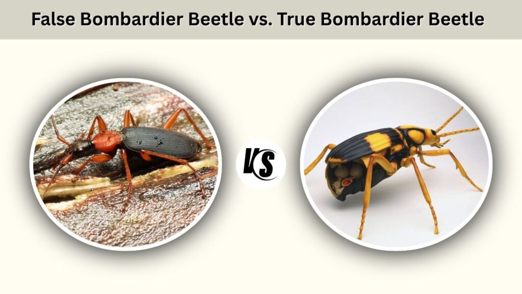 False Bombardier Beetle vs. True Bombardier Beetle