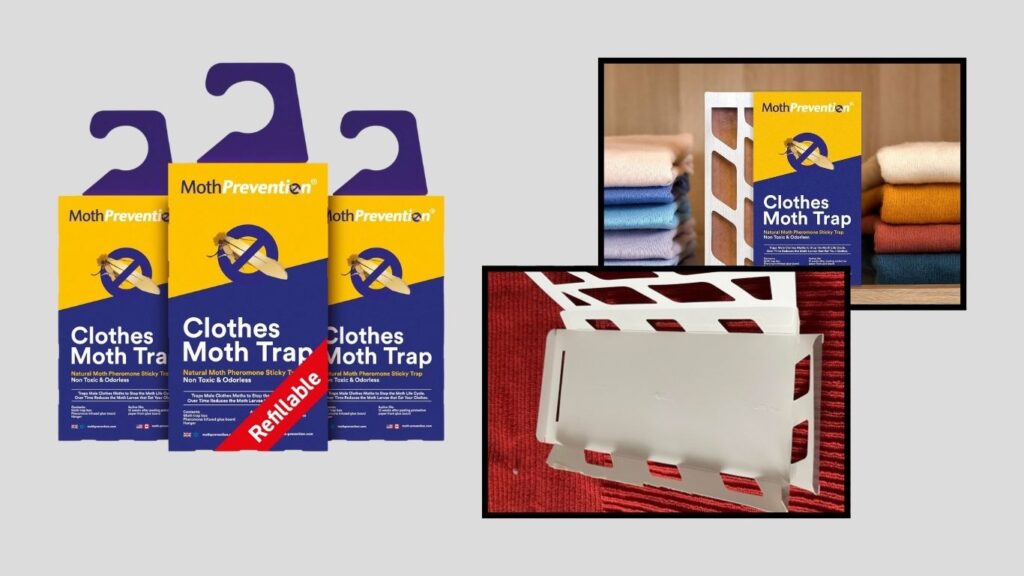 MothPrevention Refillable Clothes Moth Traps