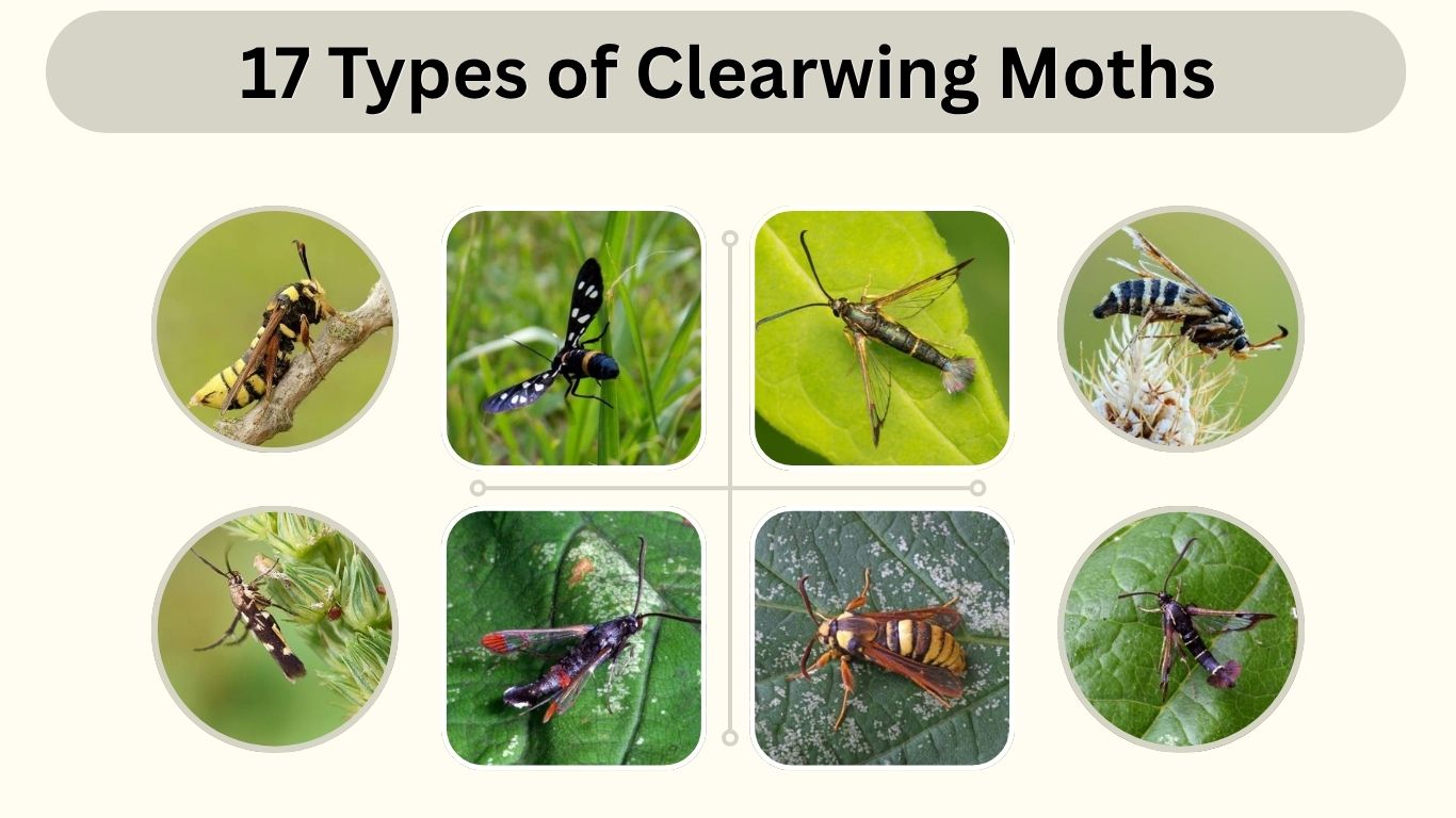 17 Types of Clearwing Moths: Identification with Pictures