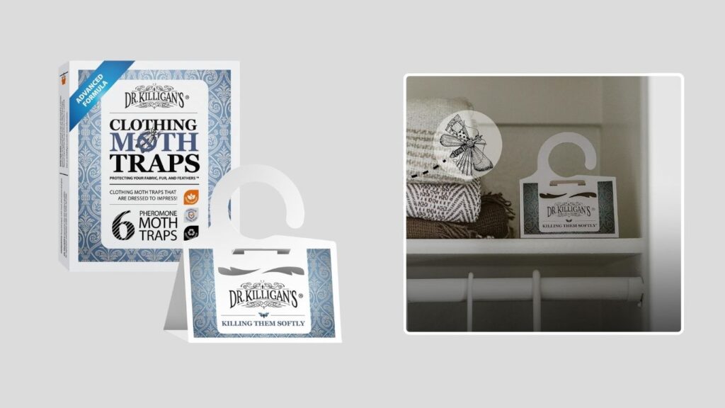 Dr. Killigan’s Premium Clothing Moth Traps – White