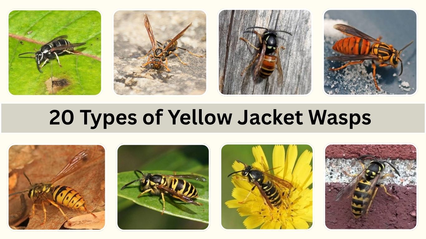 20 Types of Yellow Jacket Wasps: Identification and Facts