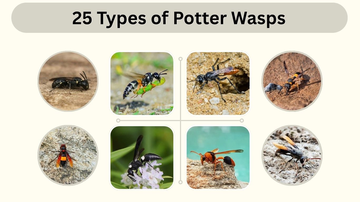 25 Types of Potter Wasps: Identification, Habitat, and Facts
