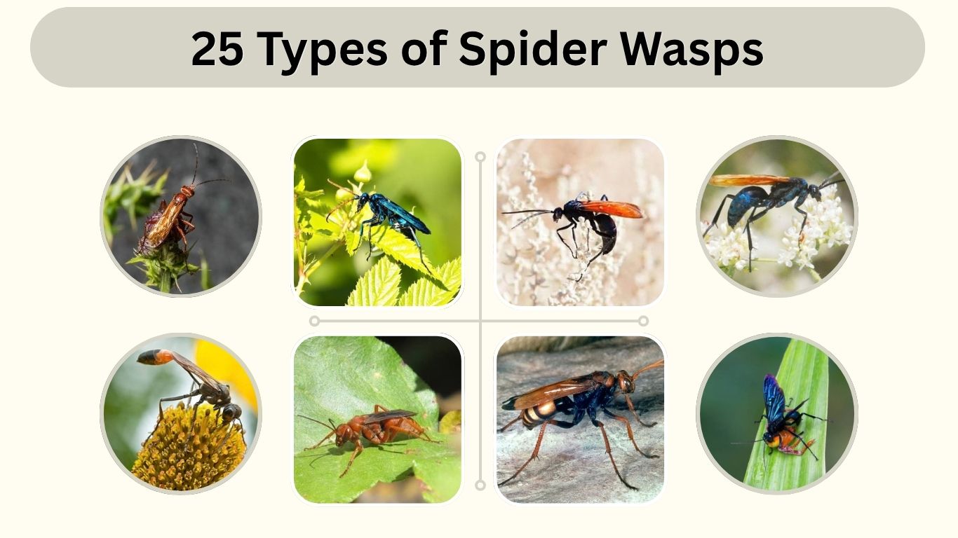 25 Types of Spider Wasps: Identification, Habitat, and Facts