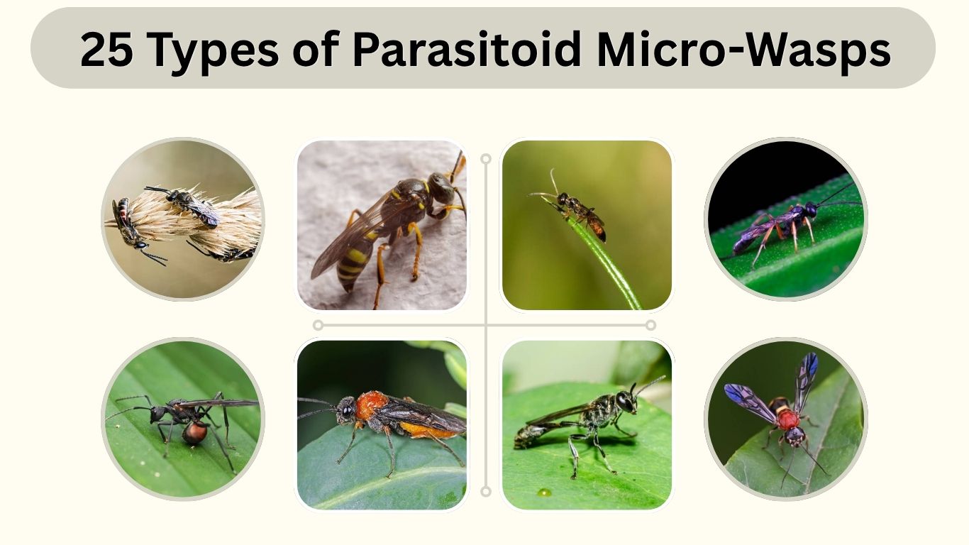 25 Types of Parasitoid Micro-Wasps: Identification & Facts