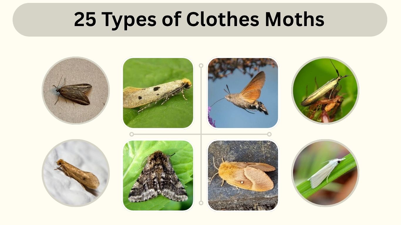 25 Types of Clothes Moths: ID with Pictures and Facts