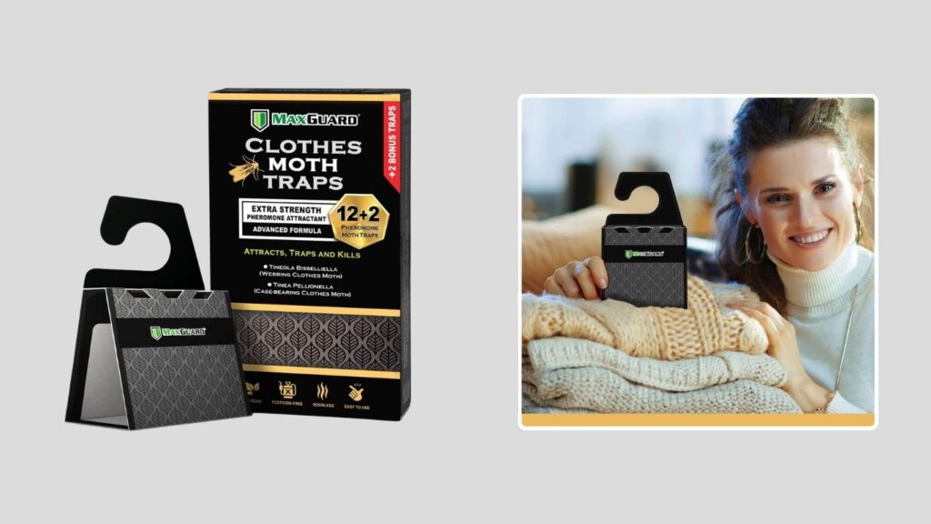Maxguard Clothes Moth Traps with Extra Strength Pheromones