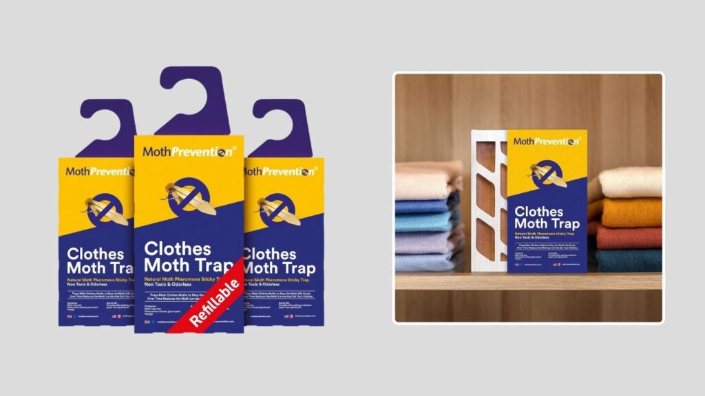 MothPrevention Refillable Clothes Moth Traps