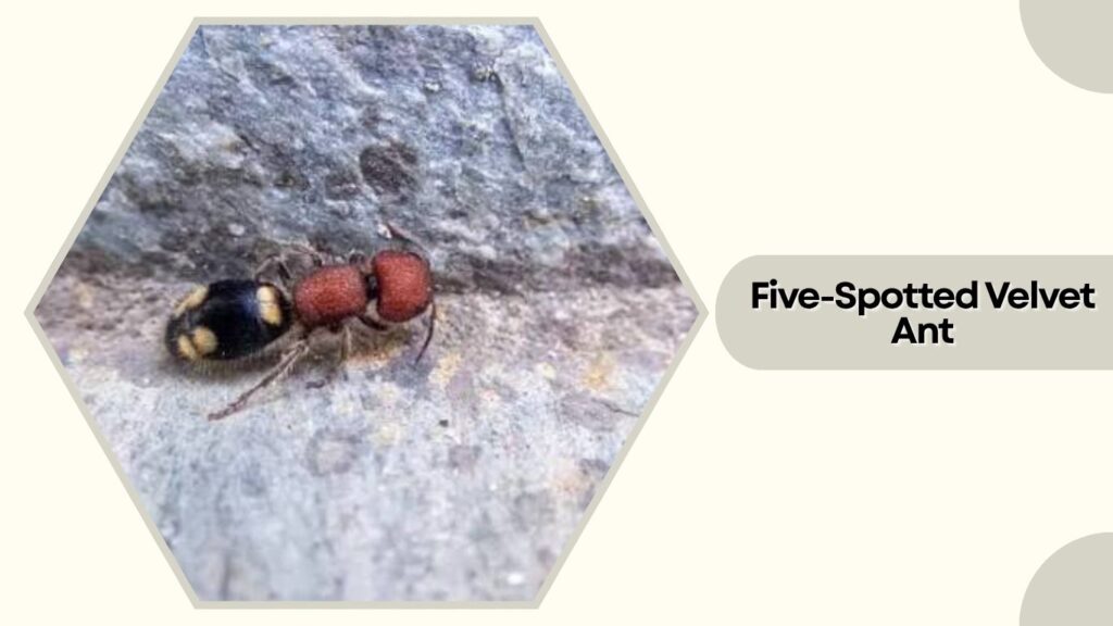 Five-Spotted Velvet Ant