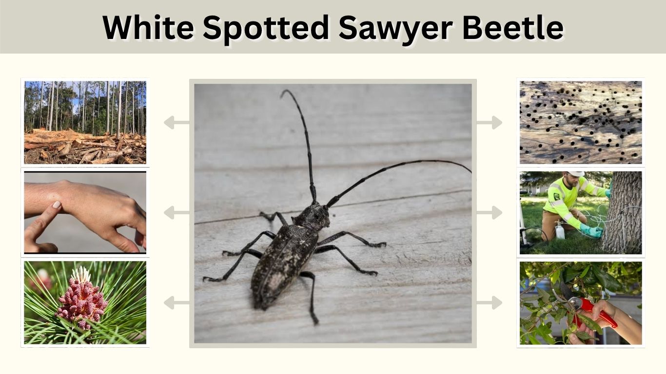 White Spotted Sawyer Beetle: Bite, Damage & Control